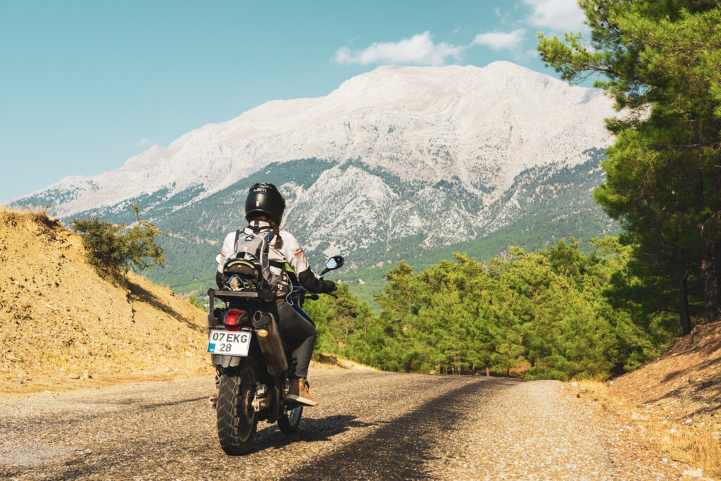 The countryside of Antalya is amazing for motorcyclists